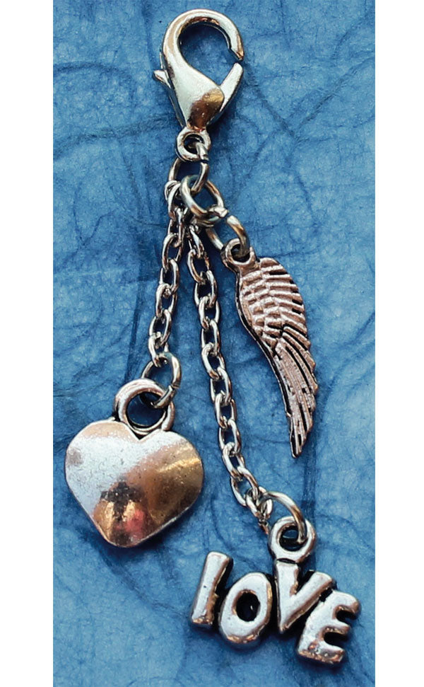 Charm "Flying - Heart - Love"