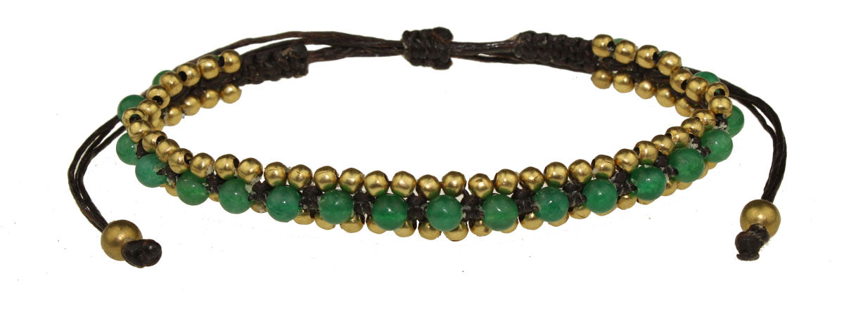 Armband mit Jade-Achat Steinen