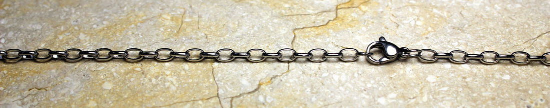 Edelstahl-Kette, L 80 cm, Stärke 3 mm