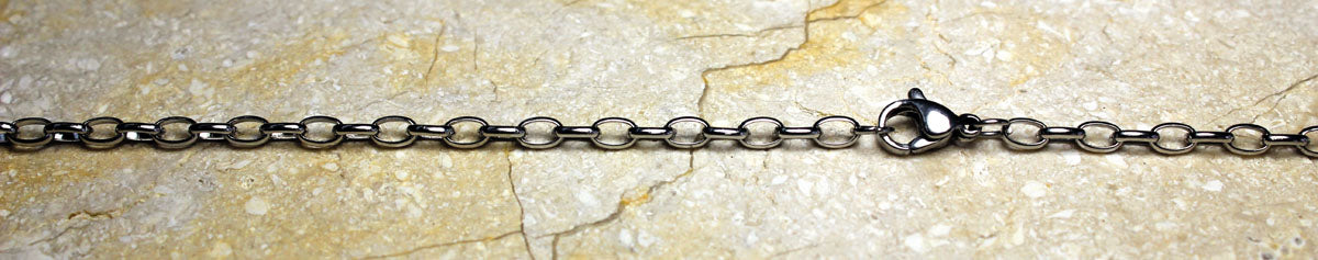 Edelstahl-Kette, L 80 cm, Stärke 3 mm
