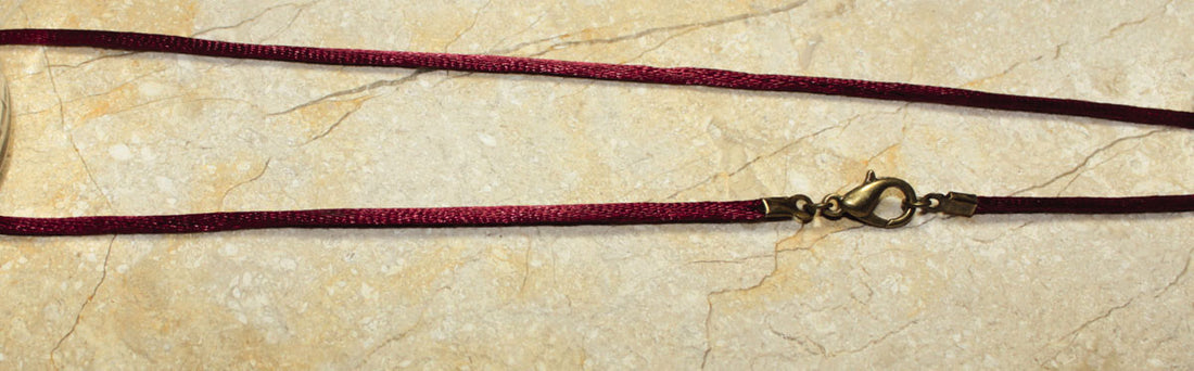 Seidenkordel burgunder, 45 cm