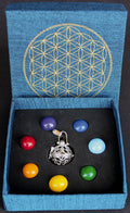 Engelsbote mit 7 Chakra-Klangkugeln