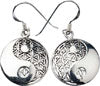 Ohrhänger "Blume des Lebens mit Yin Yang"