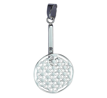 Donuthalter "Blume des Lebens" Silber