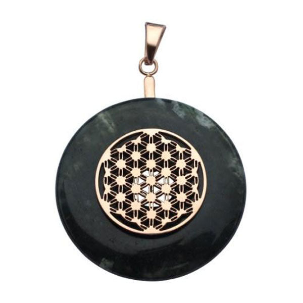 Donuthalter "Blume des Lebens" Silber