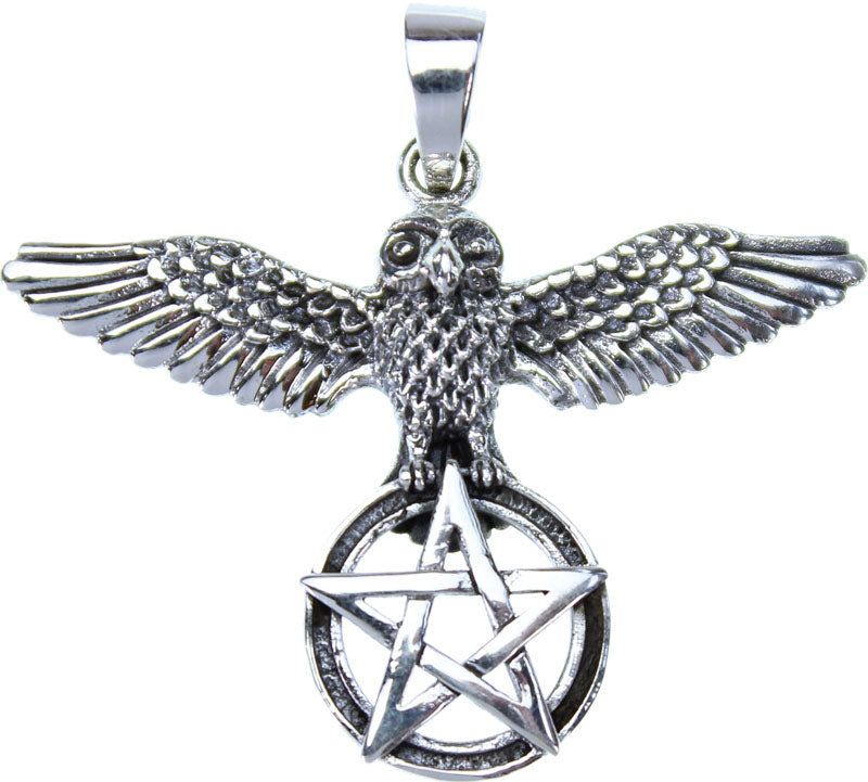 Anhänger Eulen - Pentagramm