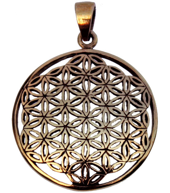 Anhänger Blume des Lebens, Bronze