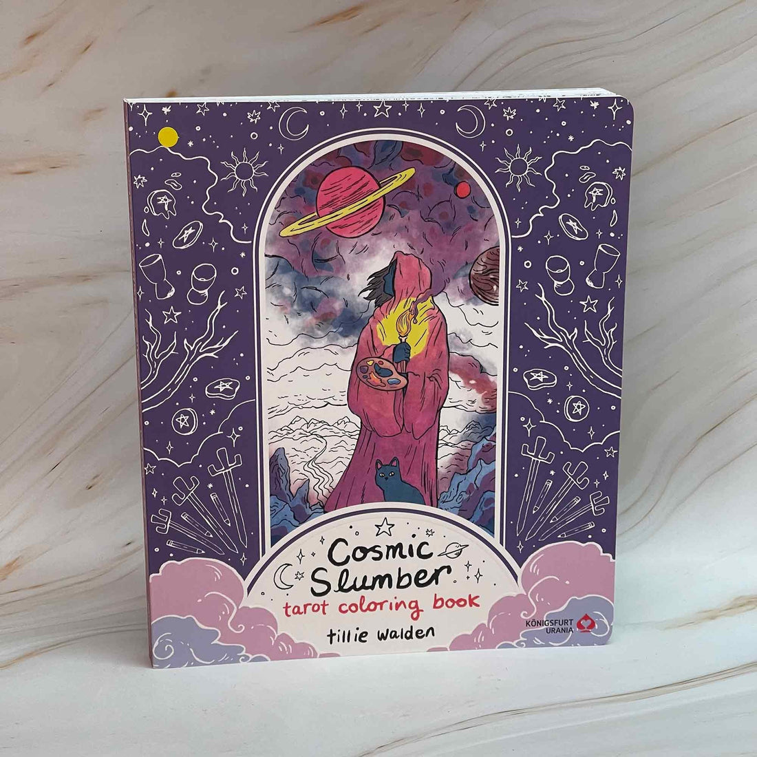 Cosmic Slumber Tarot Coloring Book
