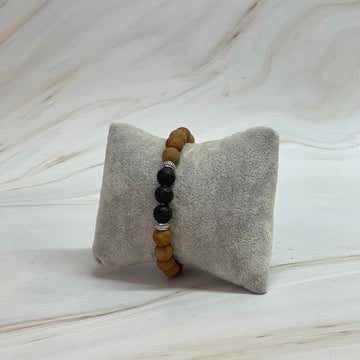 Armband Jaspis/Lavastein
