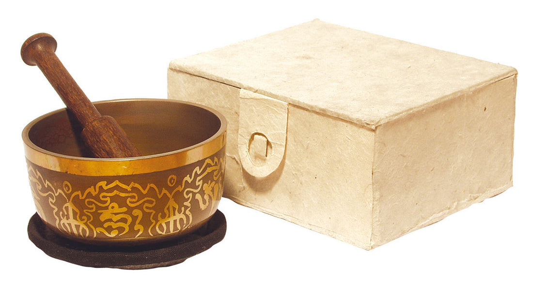 Klangschalen-Geschenksset "Om Mani"