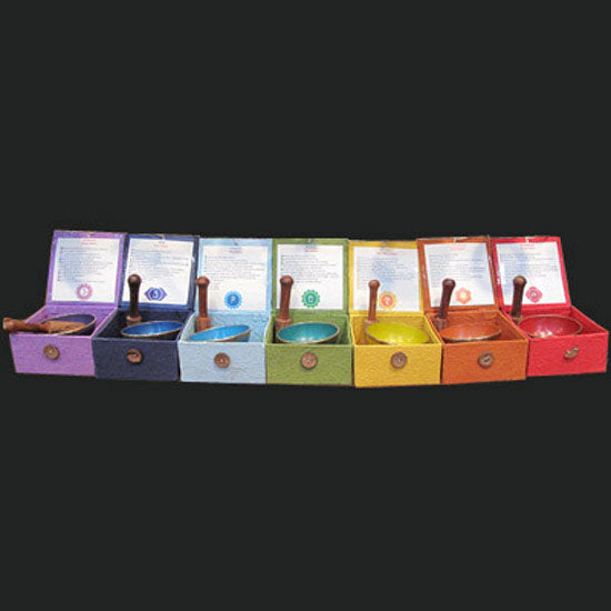 Chakra-Klangschalen-Set, groß