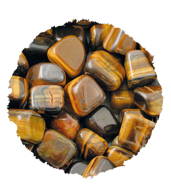 Deko-& Heilsteine Tigerauge (Solarplexuschakra)