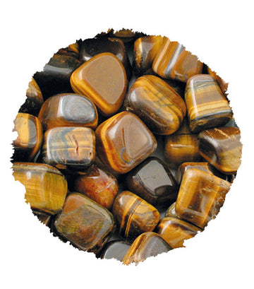 Deko-& Heilsteine Tigerauge (Solarplexuschakra)