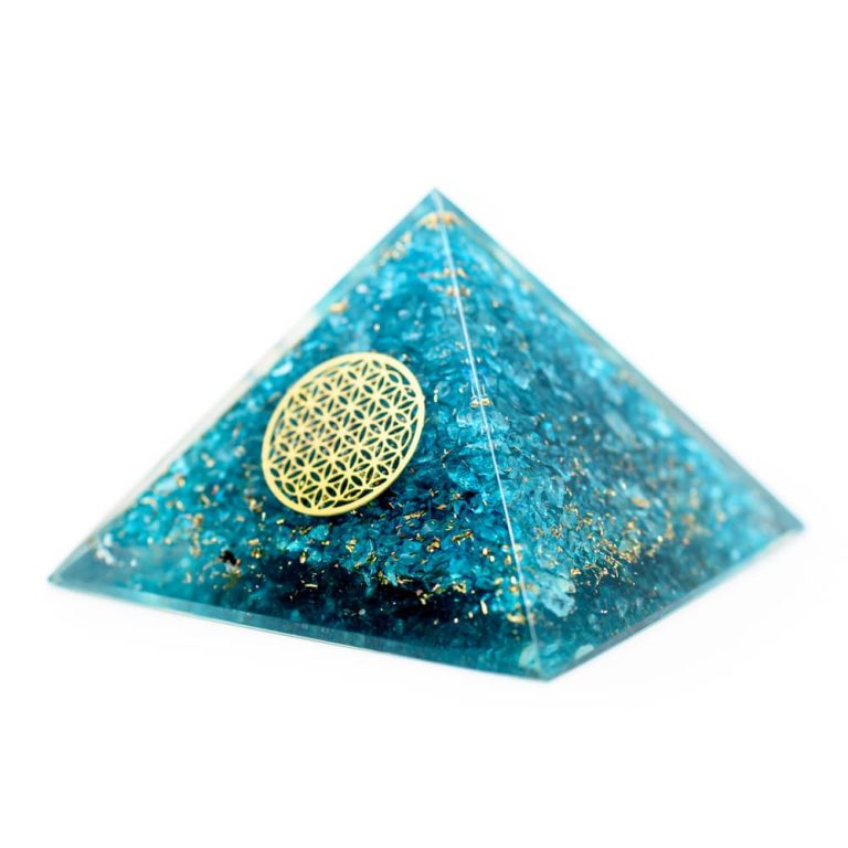Orgonit Pyramide blauer Topas
