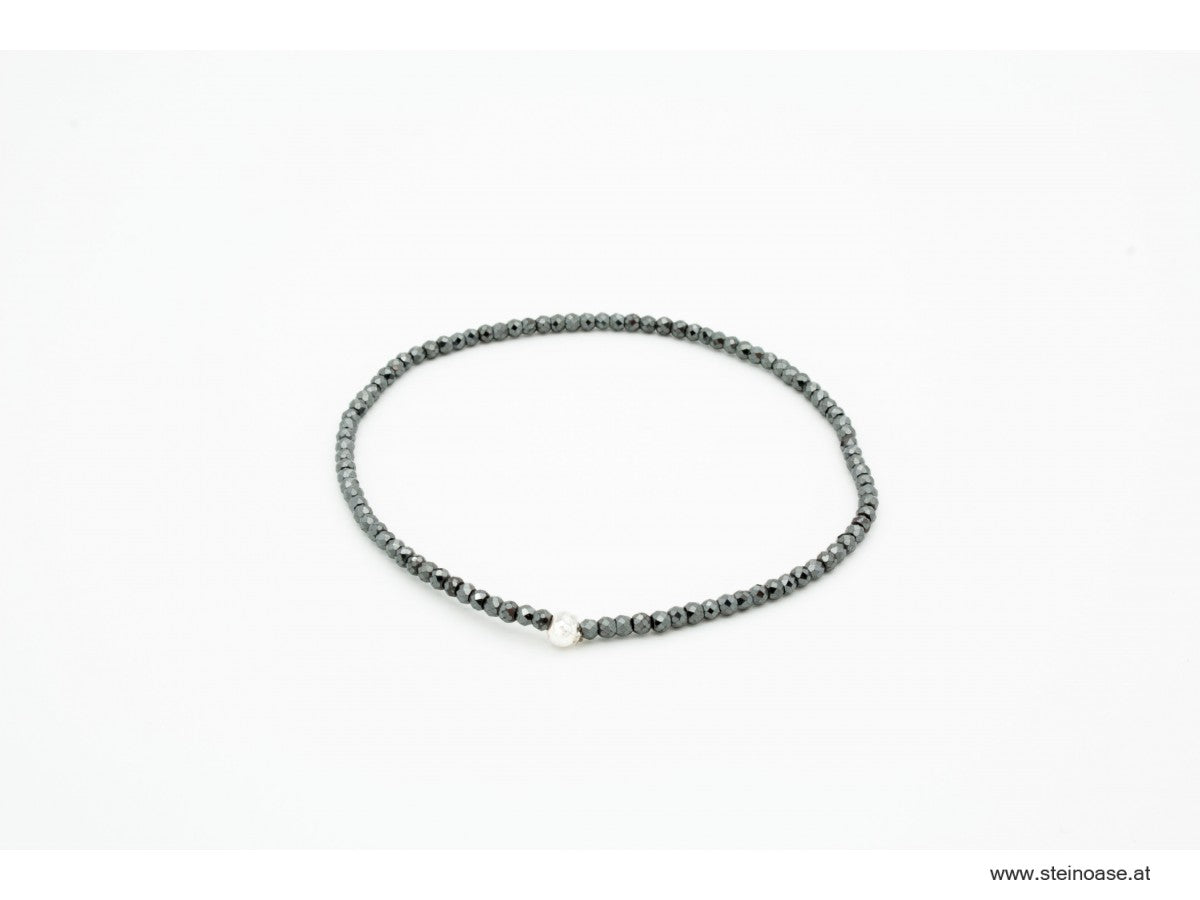 Armband Hämatit 2-2,5mm facettiert