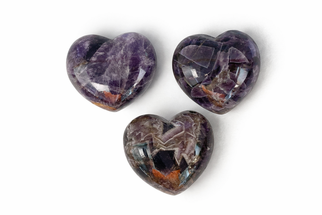 Herz bauchig, Amethyst 4,5cm