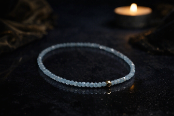 Armband Kyanit 2 mm facettiert Perle