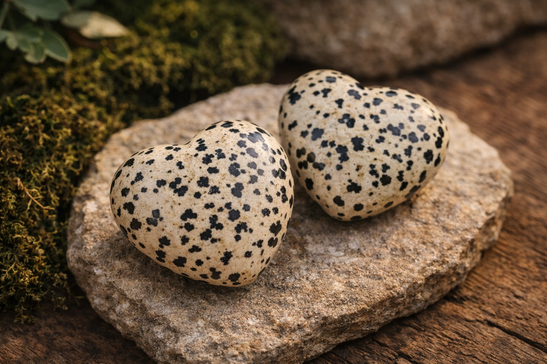 Herz bauchig, Dalmatinerstein 4,5cm