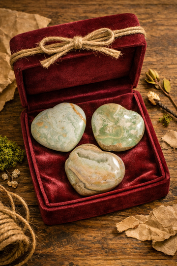 Herz Karibik - Calcit ca. 5,5 cm - 6,5 cm