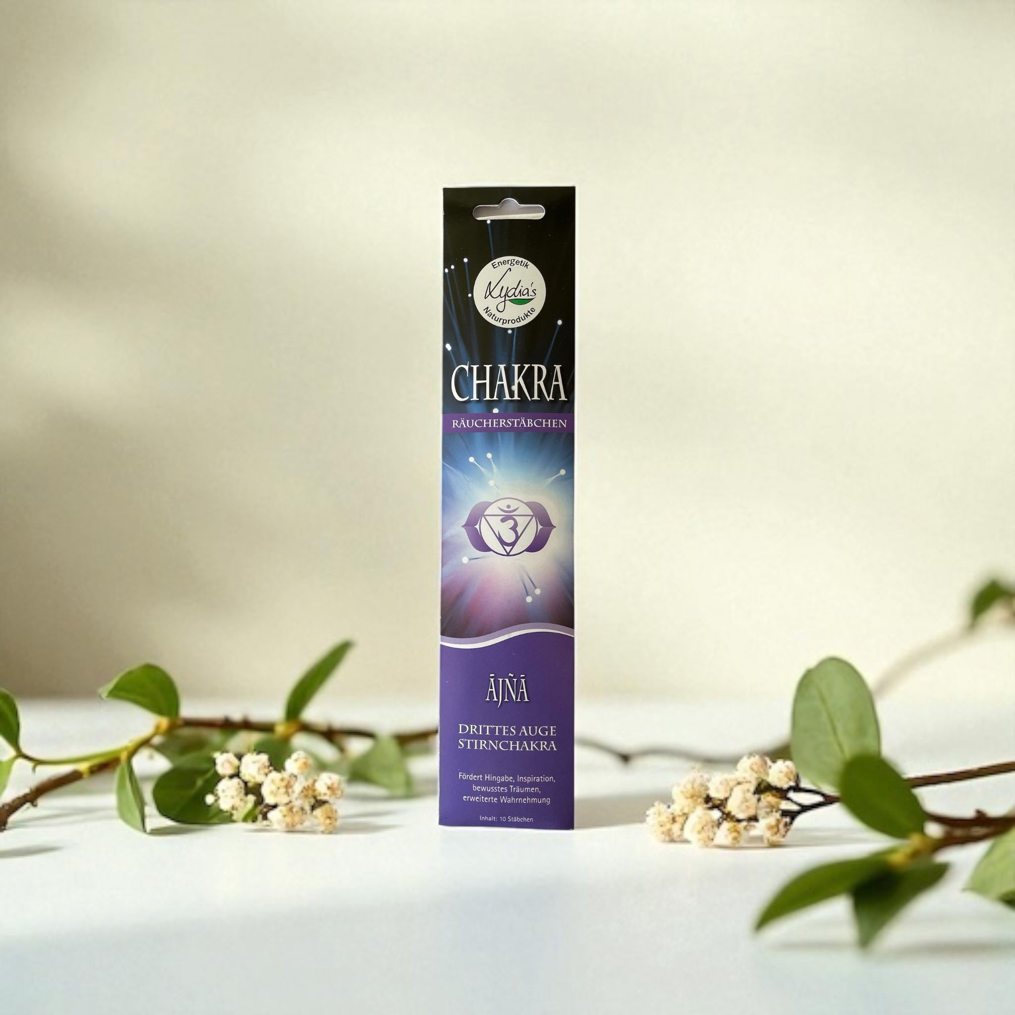 Stirnchakra, 10 Stück -Räucherstäbchen
