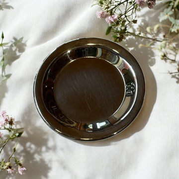 Räucherplatte 6cm, für Teelichtgefäß, schalenförmig