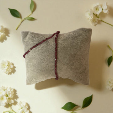 Armband Granat Kugel 2 mm