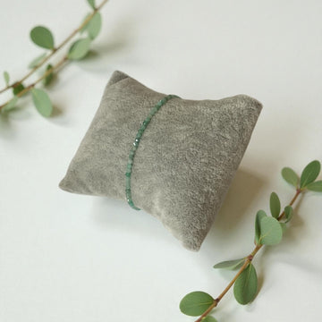 Edelsteinarmband Emerald  -2mm facettiert