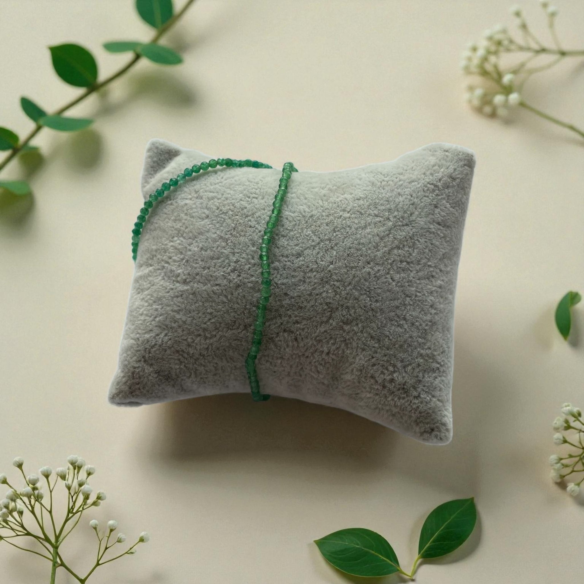 Armband dunkler Aventurin facettiert 2 mm