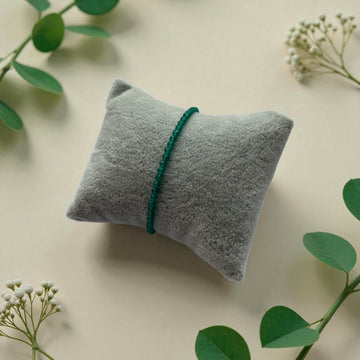 Armband grüner Achat facettiert -3mm