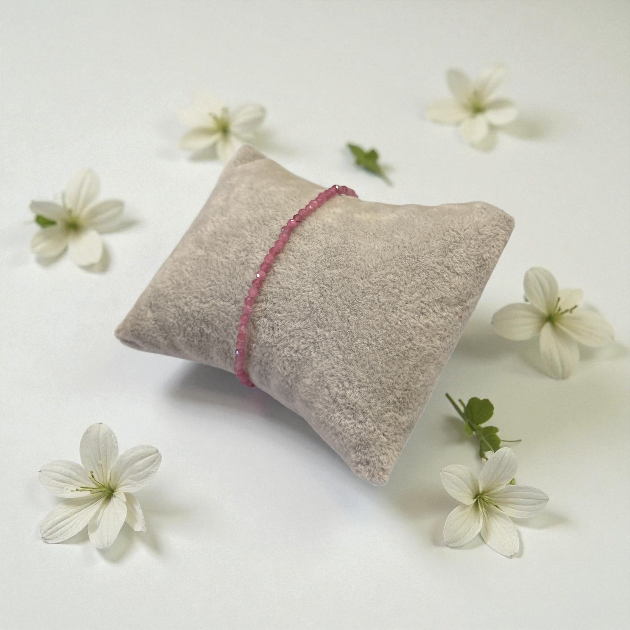 Armband rosa Turmalin - facettiert 2mm