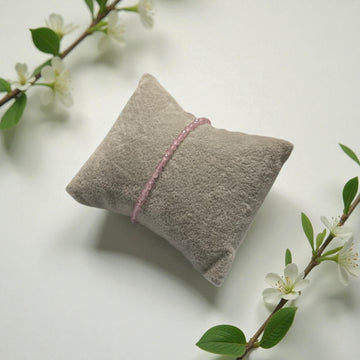 Armband Rosenquarz -4,5mm facettiert