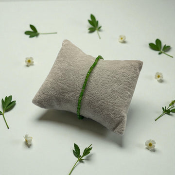 Armband Diopsid Block 3mm -facettiert 18,5cm