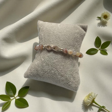 Armband Achat bunt Infinity 6mm Kugeln