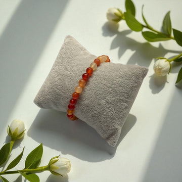 Armband Karneol Kugel -6,5 mm