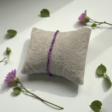 Armband Lepidolith -2mm Block