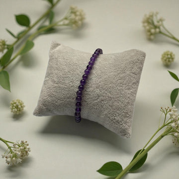 Armband Amethyst  -5mm Kugel