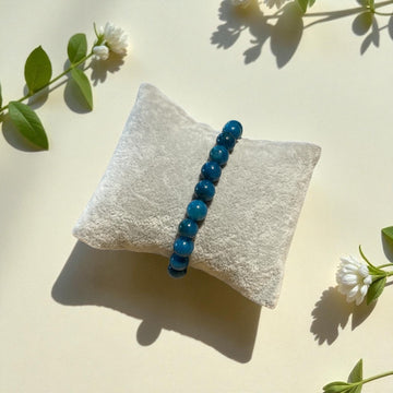 Armband Achat Blau 8,5mm Kugel