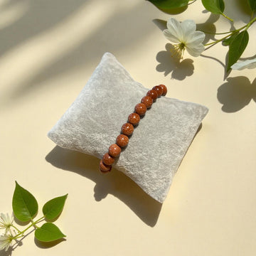 Armband Goldfluss 8 mm Kugel