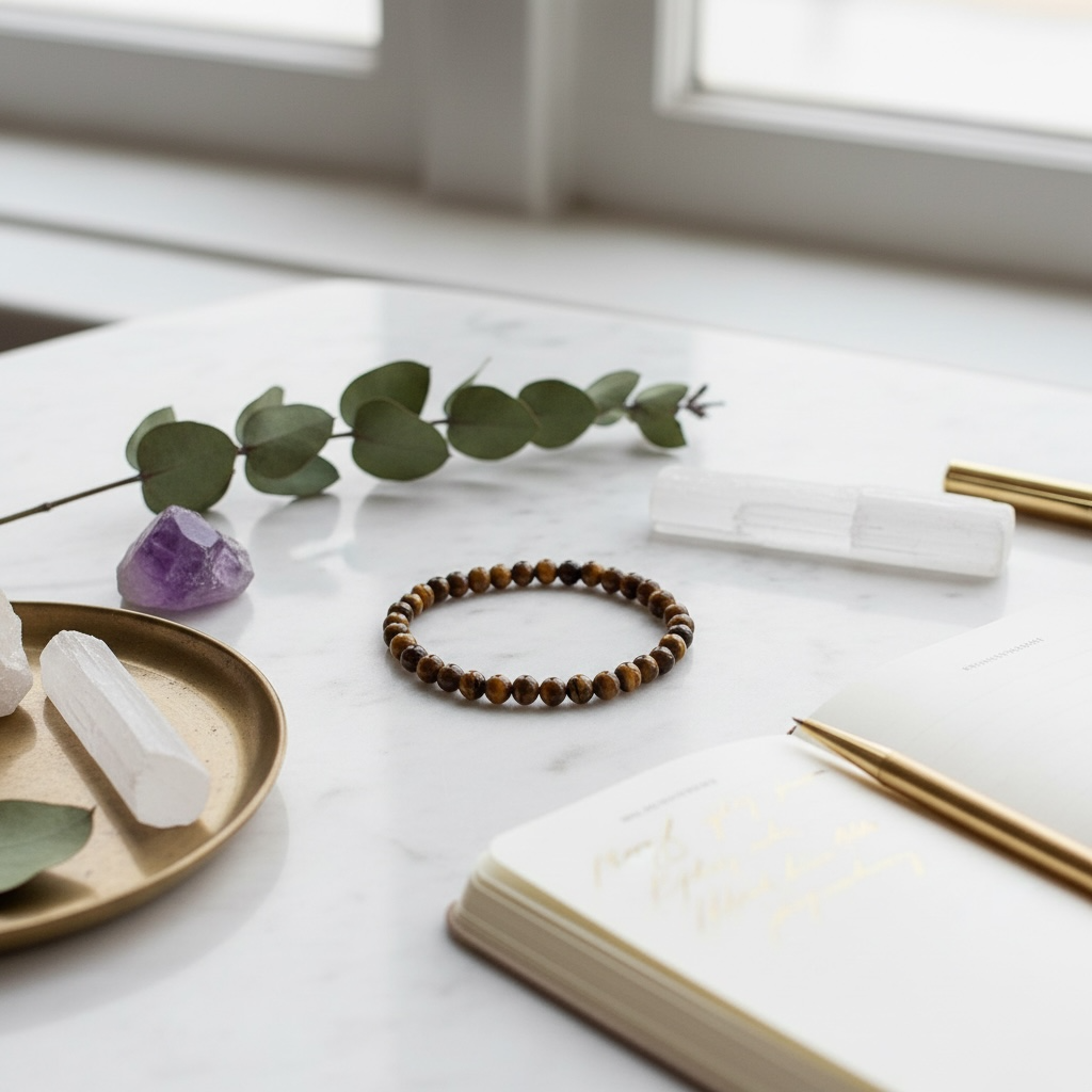 Armband Kugel Tigerauge 3-4mm Kugel