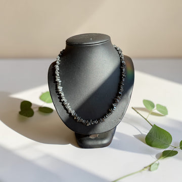 Hämatit Splitter-Halskette