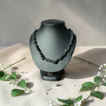 Halskette Turmalin Schwarz Splitter