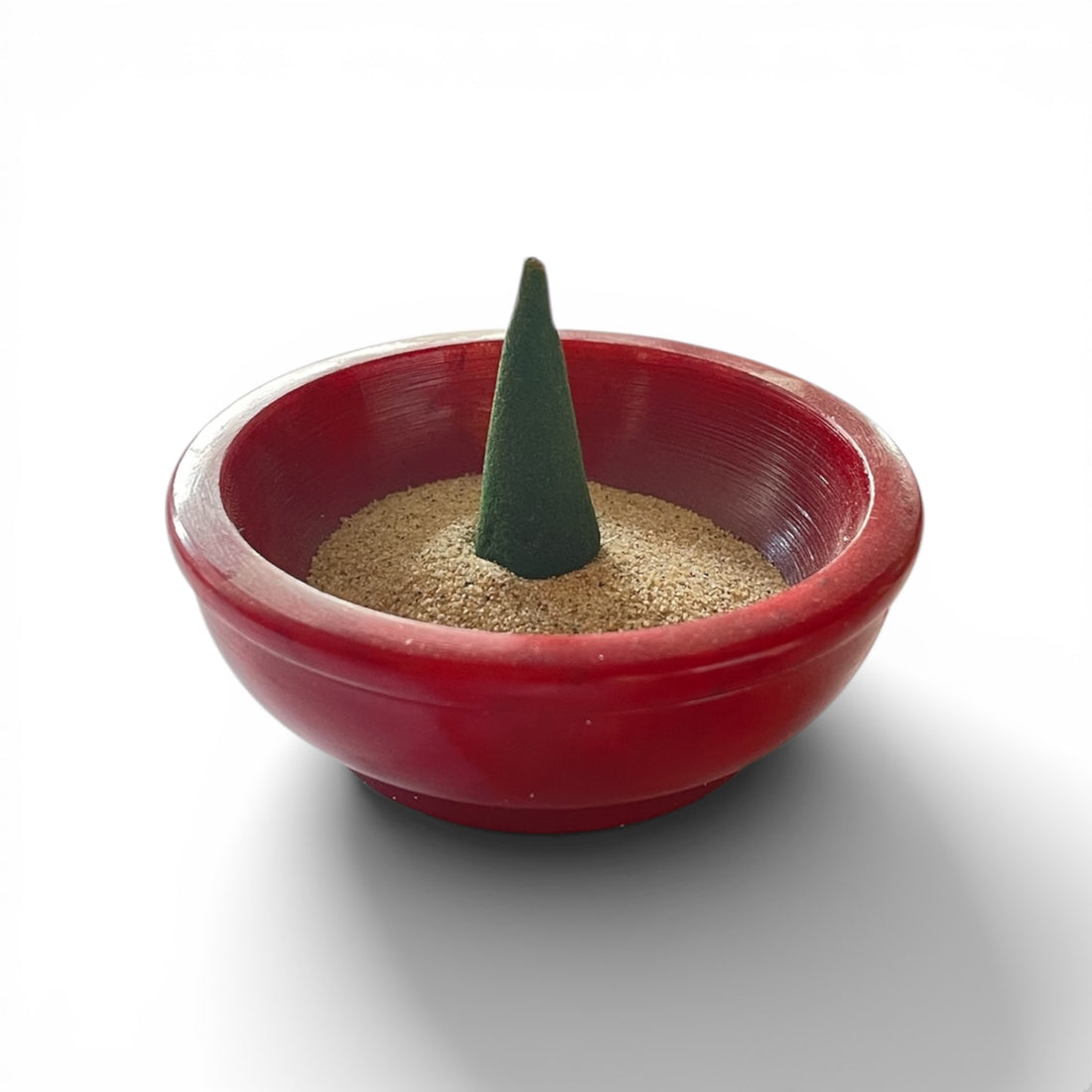 Räucherkegel Patschouli 20 gr mit Halter und Sand