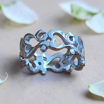 Ring OM - Symbol,  925 Silber
