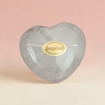 Herz bauchig, Bergkristall, 4,5cm, AAA Qualität