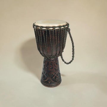 Djembe mit Tattoo, 40 cm