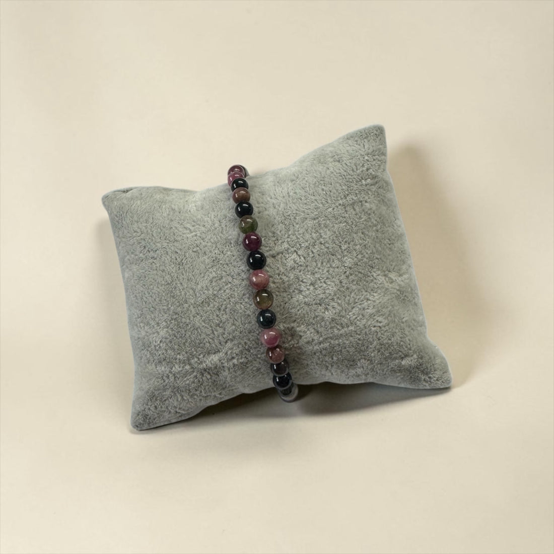 Armband Turmalin Bunt- Perle rund, 4 mm