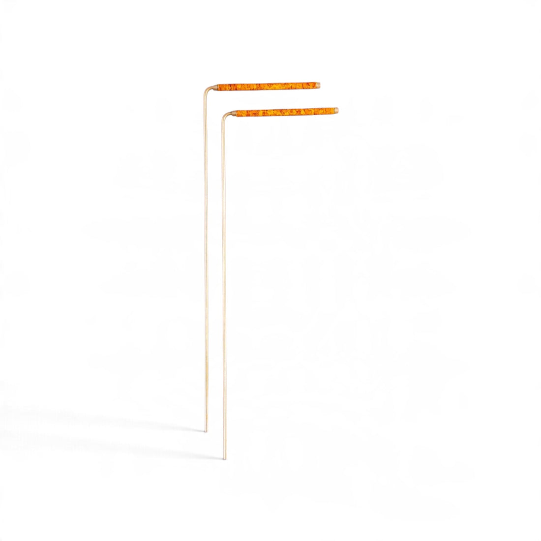 Winkelrute Messing mit Kupfergriff, 22 cm