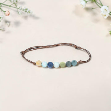Armband Amazonit  mit 7 Perlen