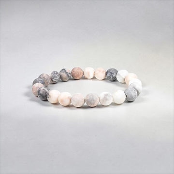 Armband Zebra Jaspis ca. 8cm Perlendurchmesser