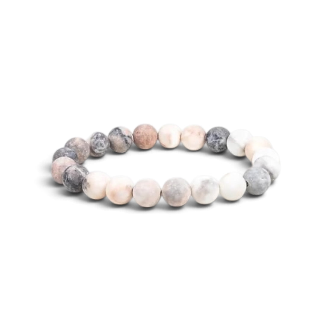 Armband Zebra Jaspis ca. 8cm Perlendurchmesser